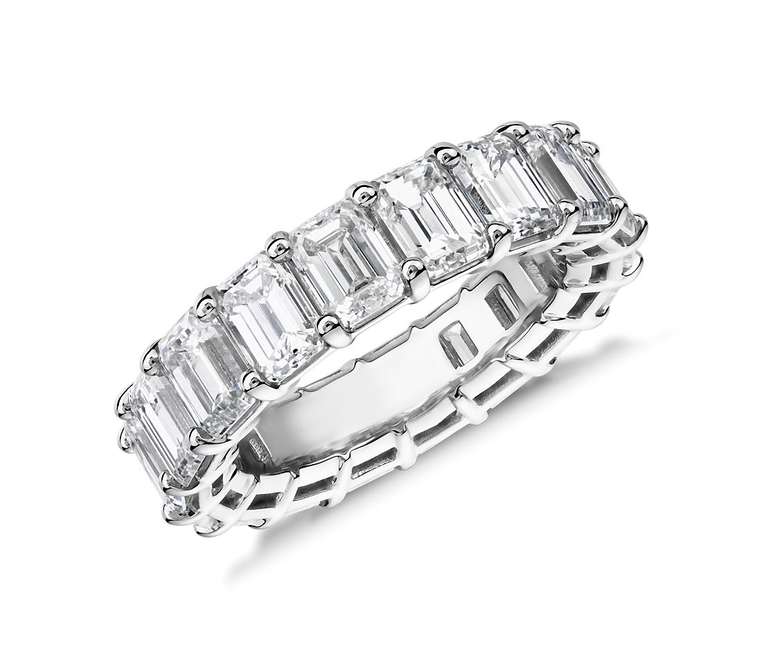 Emerald Cut Diamond Eternity Ring