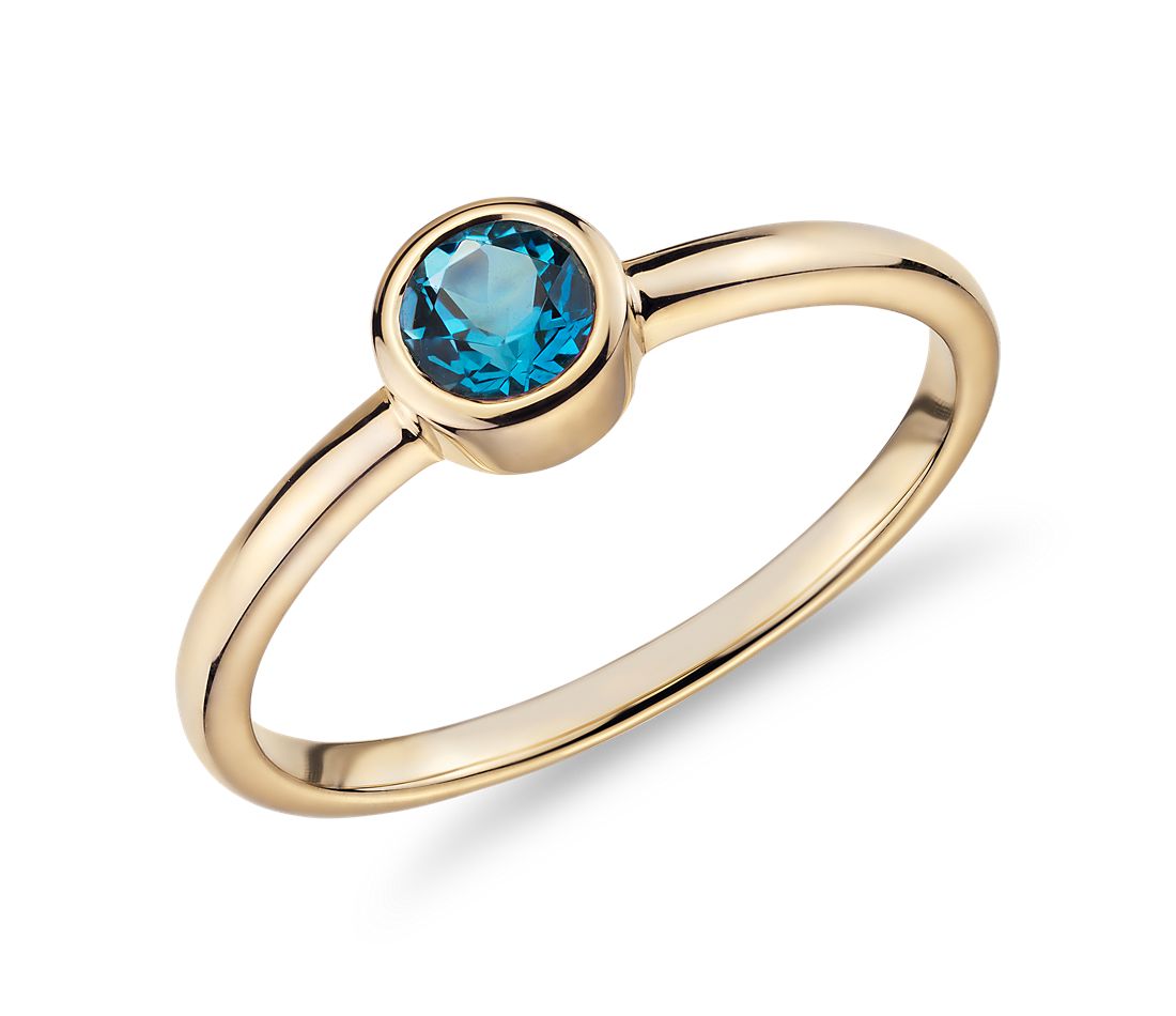 Swiss Blue Topaz Ring