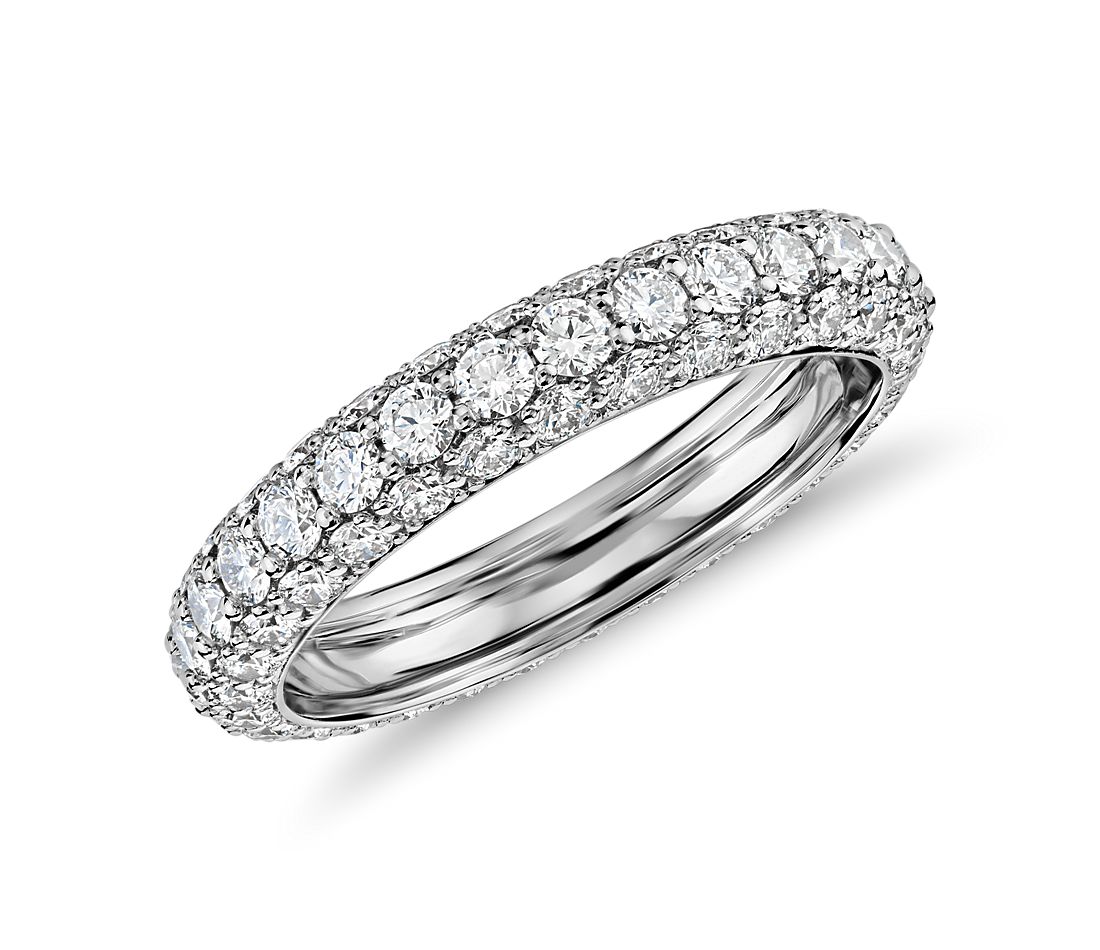 Blue Nile Studio Triple Row Diamond Eternity Ring