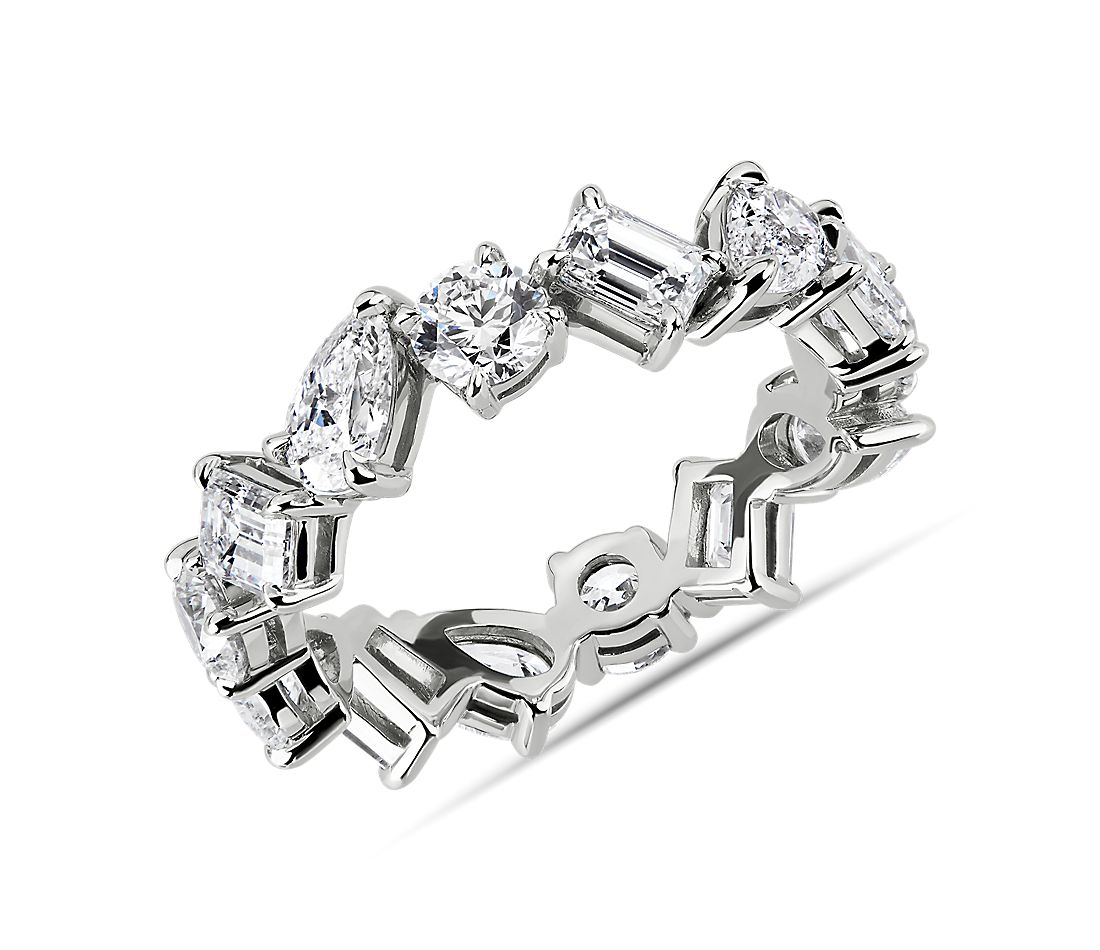Mixed Shape Diamond Eternity Band