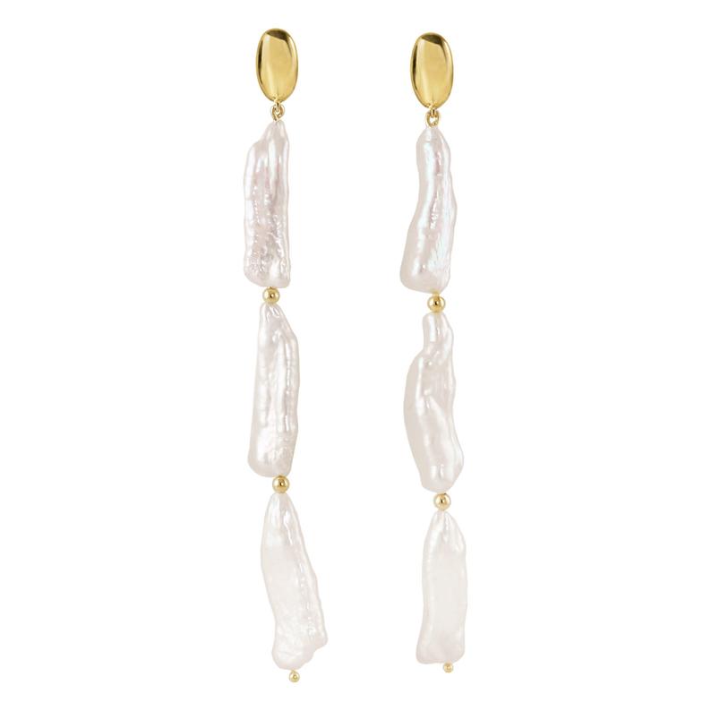 Baroque Pearl Drop Earrings