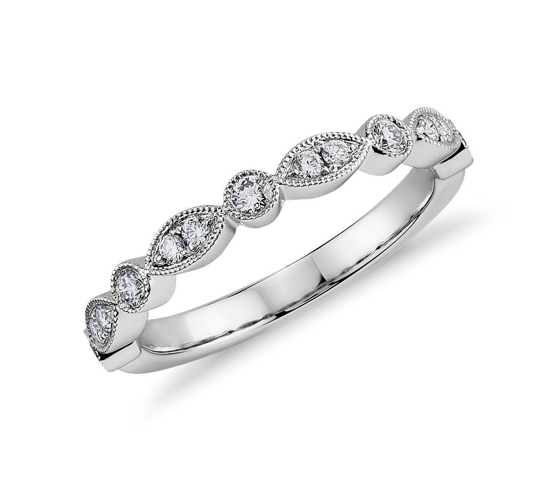 Milgrain Diamond Ring