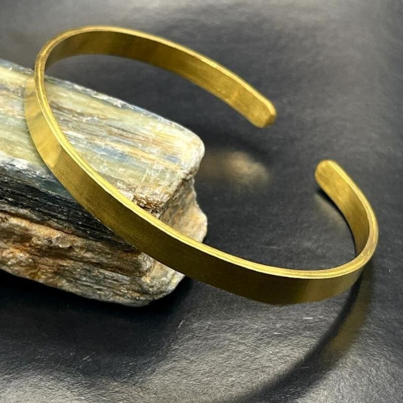24k solid gold handmade bangle