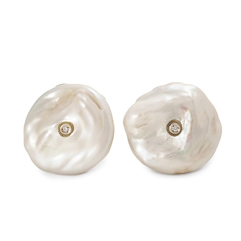 Baroque Pearl Silver Earrings