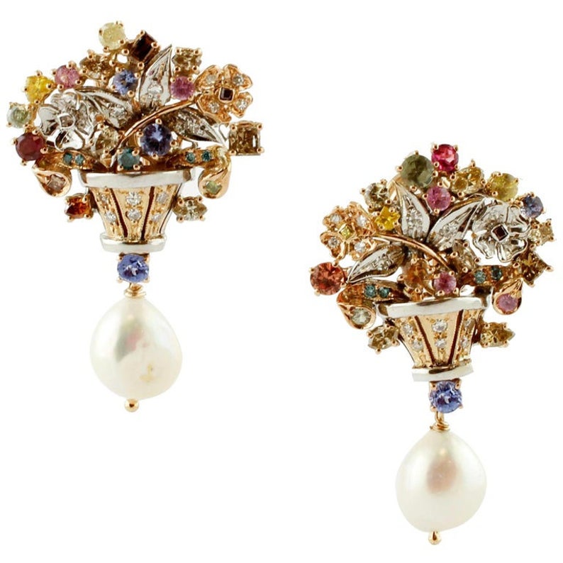 Bouquet Pearl Earrings