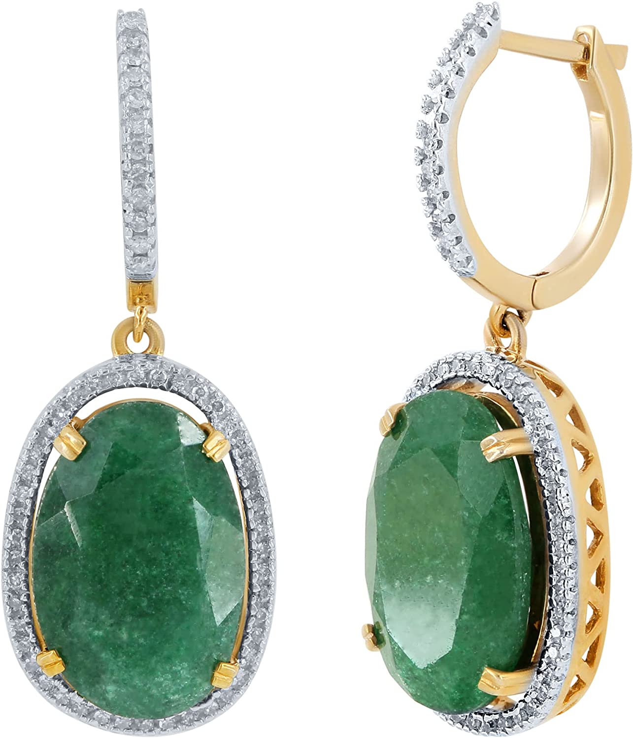 aventurine dangle earrings