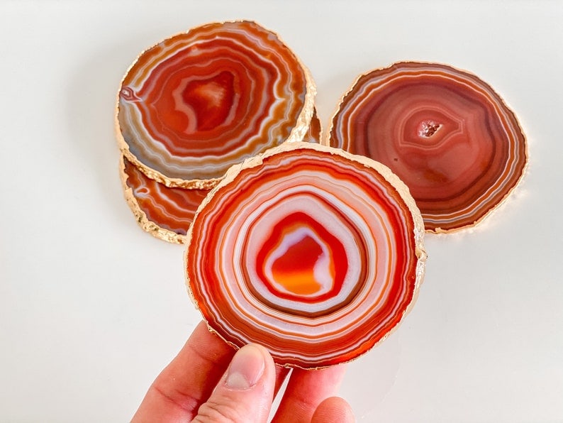 Agate coasters