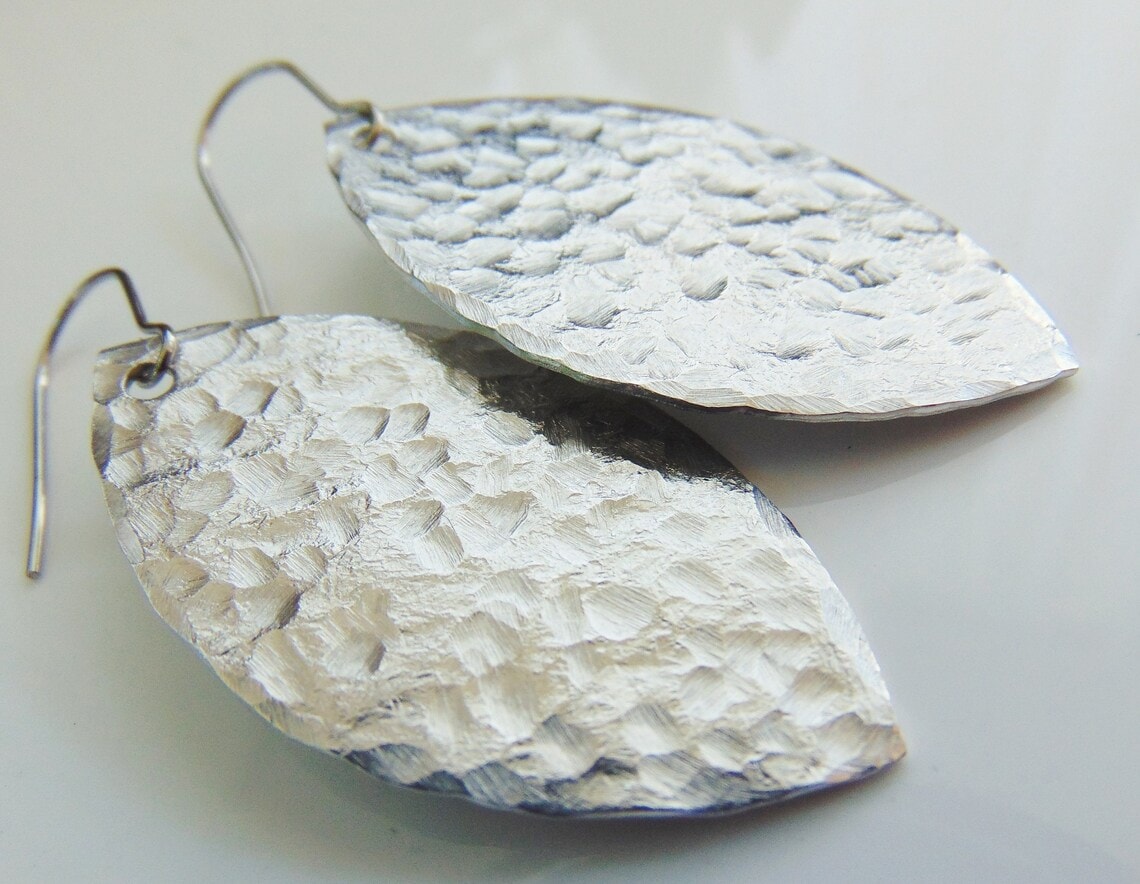 aluminum earrings etsy