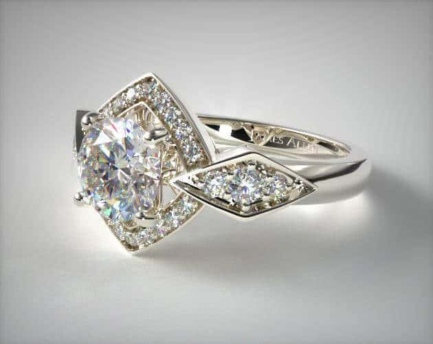 art deco engagement ring