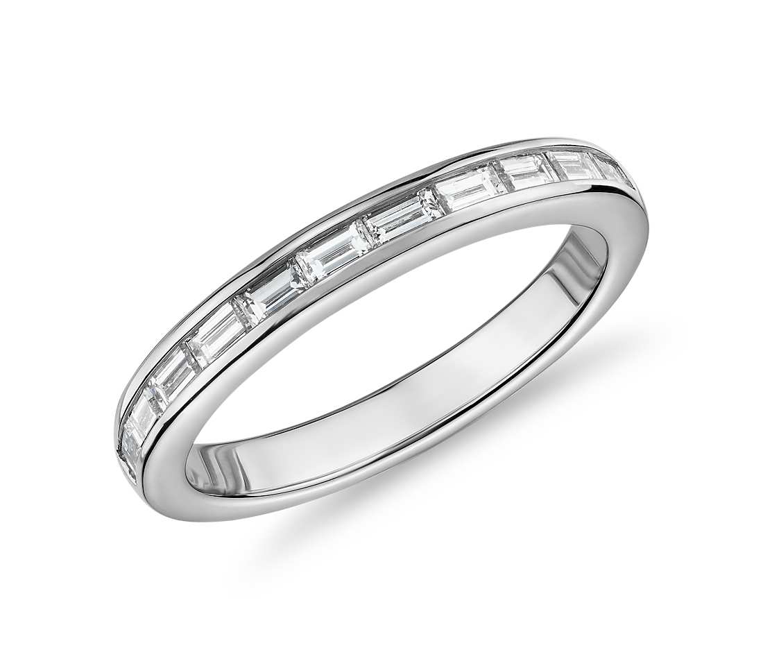 baguette cut eternity ring