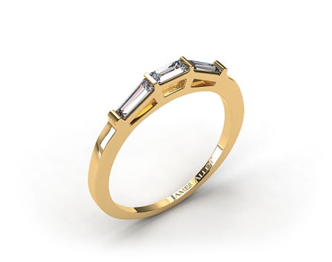 Baguette cut diamond ring