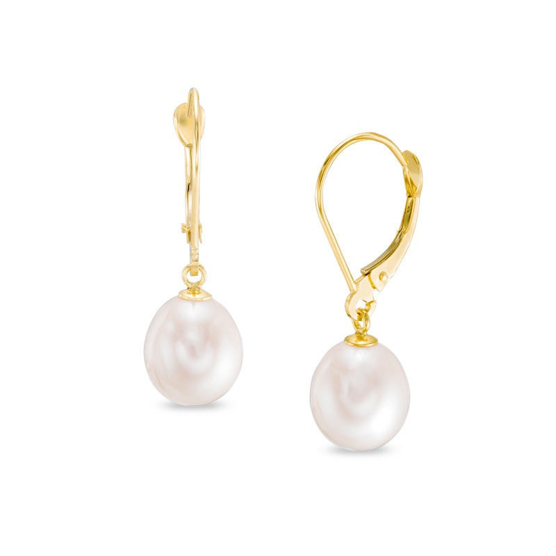 baroque pearl drop-earrings