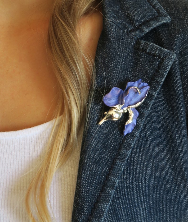 Blue iris symbols of hope