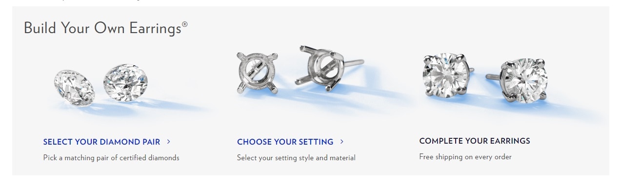 Build you stud offered by Blue Nile