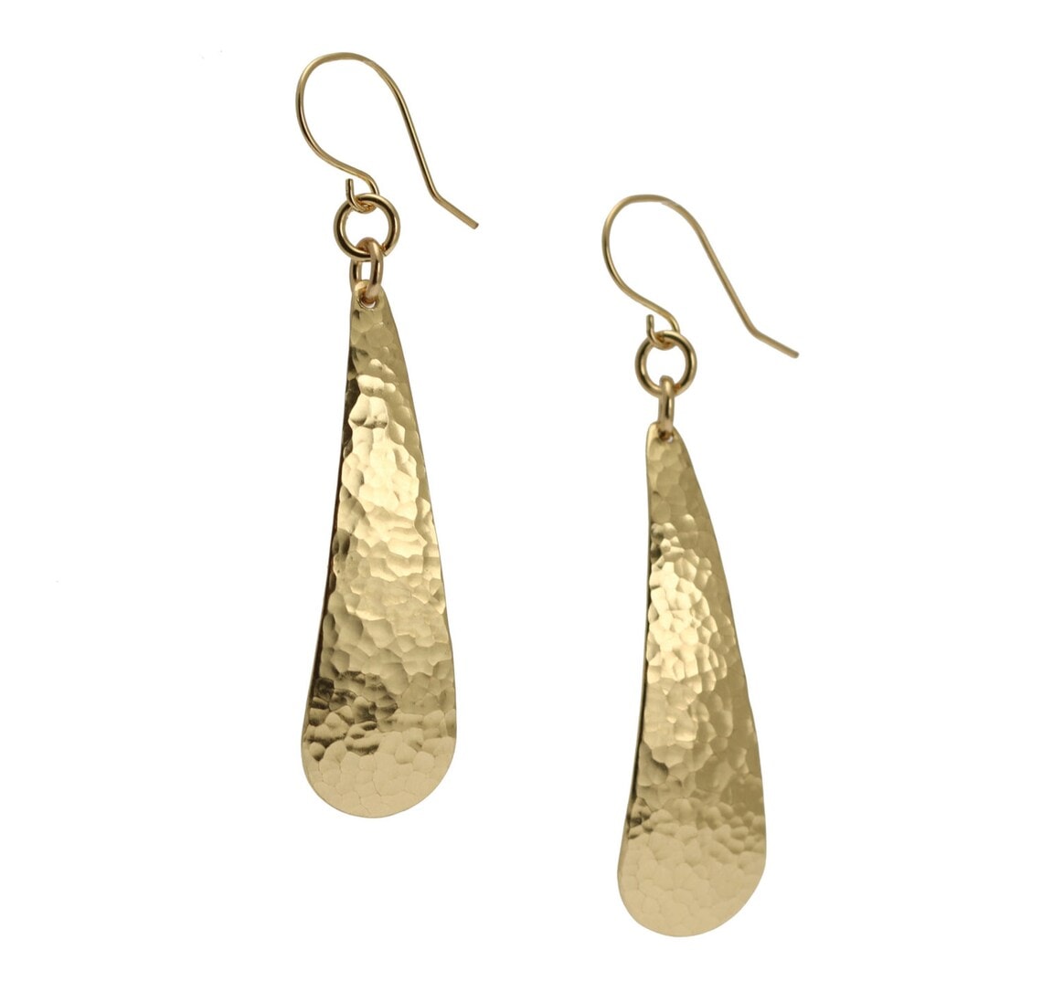 brass earrings with hooks