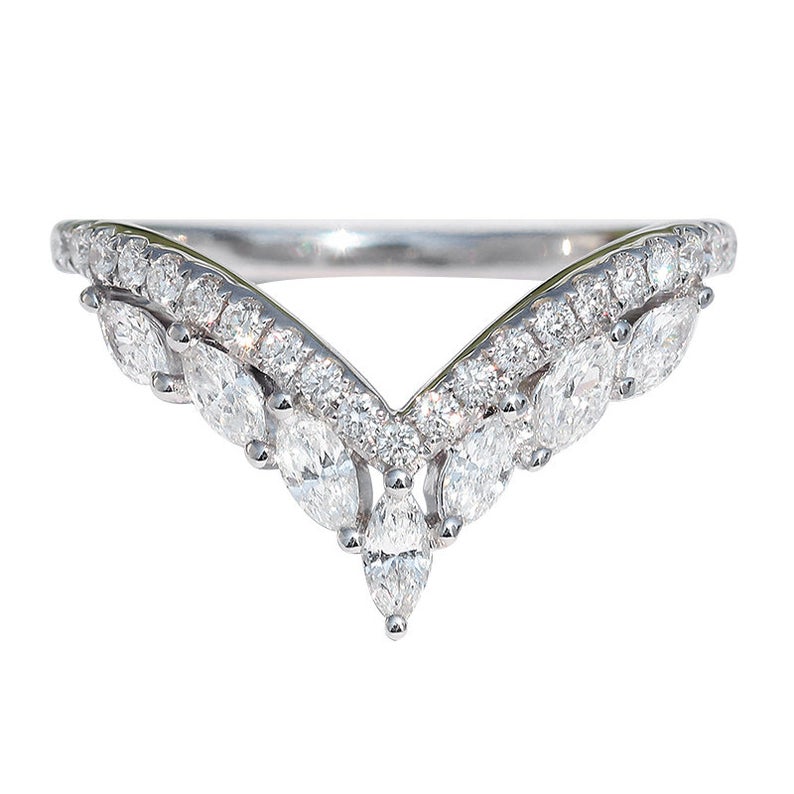 chevron wedding ring