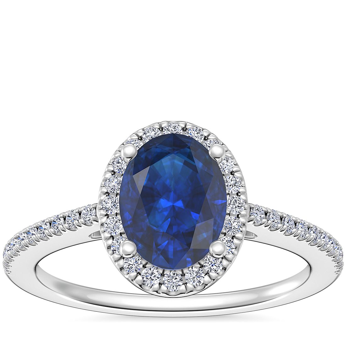 Classic Halo Diamond Engagement Ring
