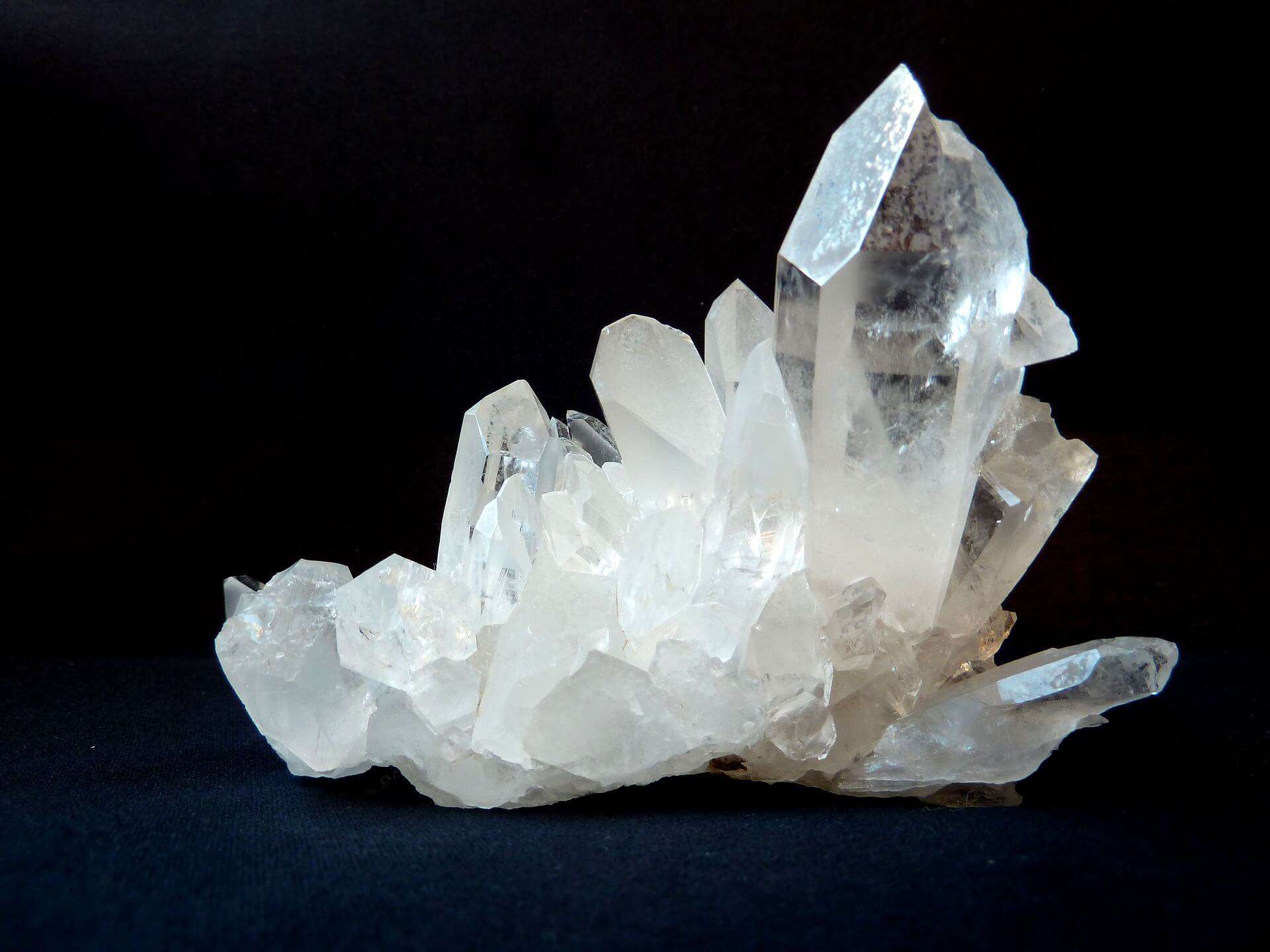 Colorless and white crystal