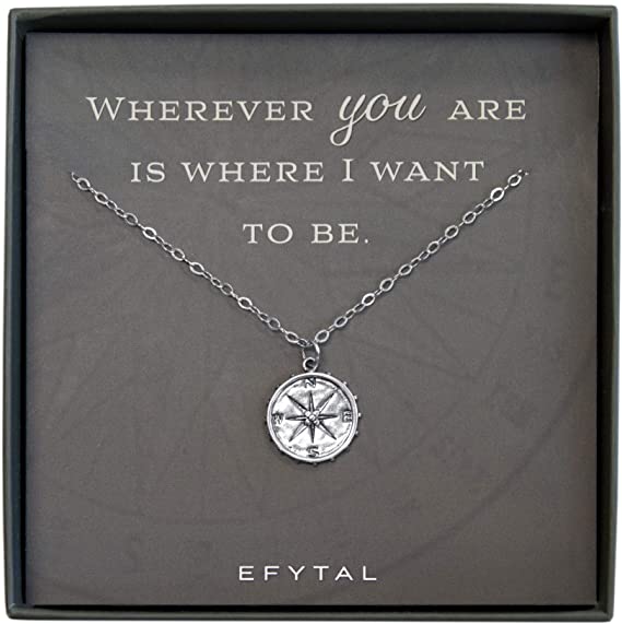 Compass heart pendant