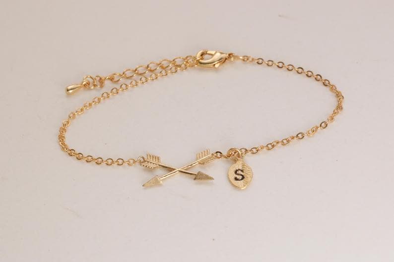 Crossed arrow bracelet