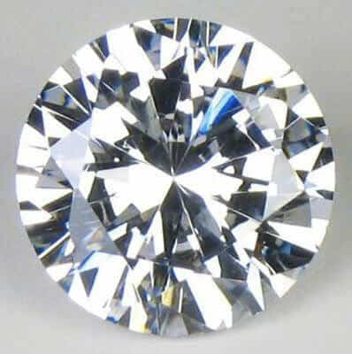 Loose round shape cubic zirconia (CZ)