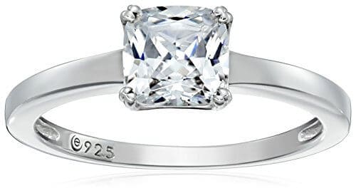 Cubic zirconia engagement ring
