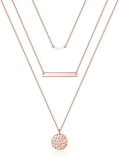 Triple layered choker necklace