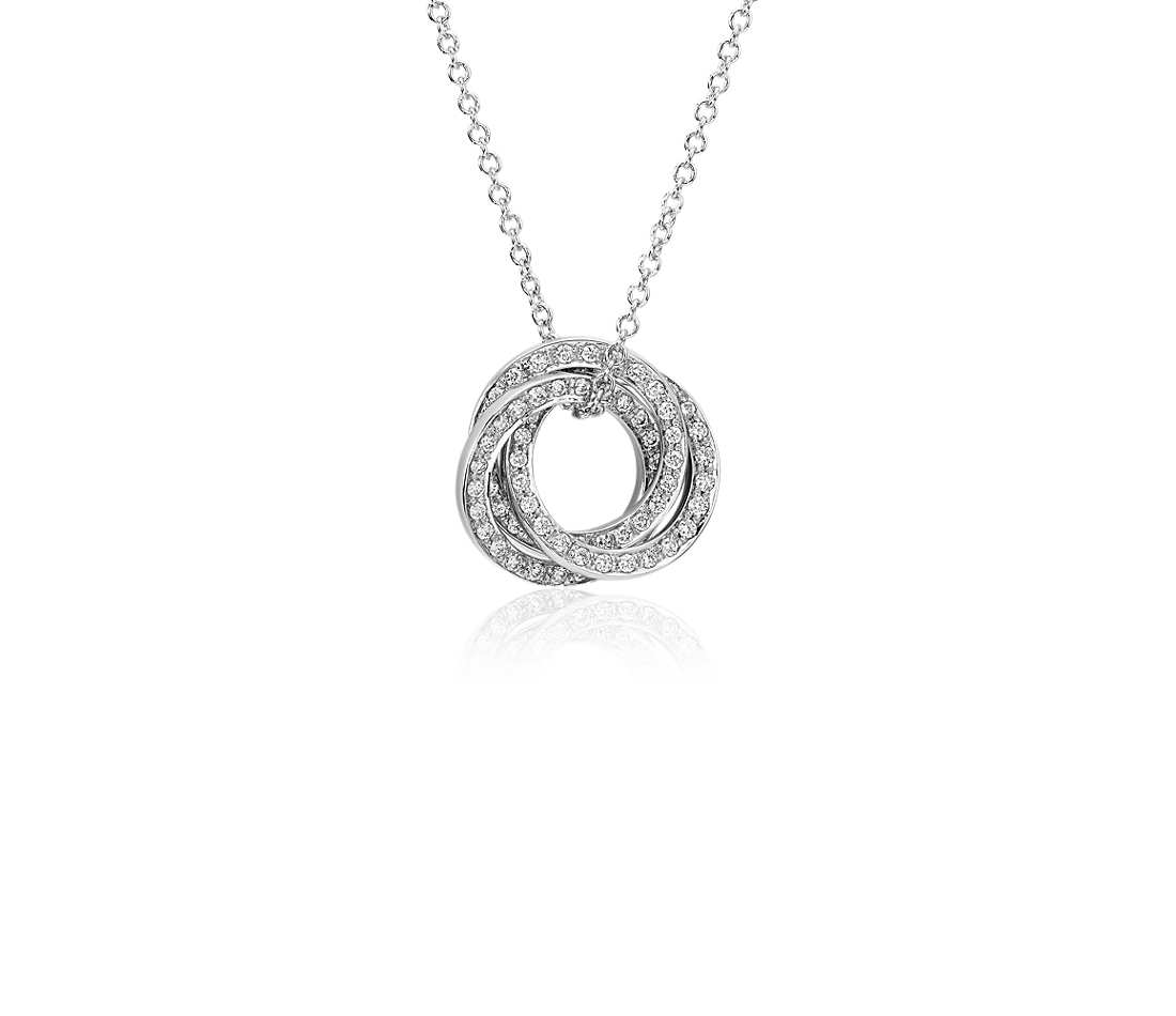 diamond pendant with chain