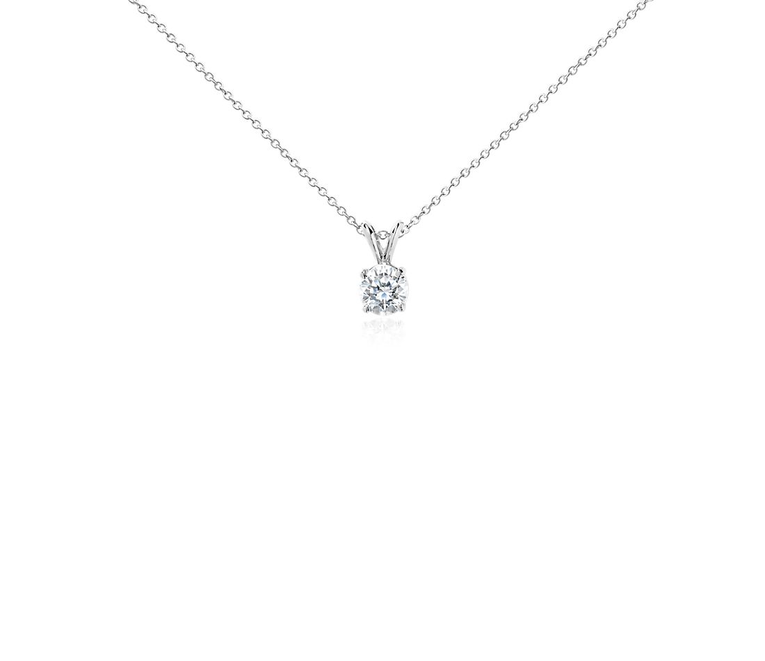 diamond solitaire pendant