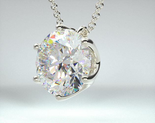 diamond solitaire pendant