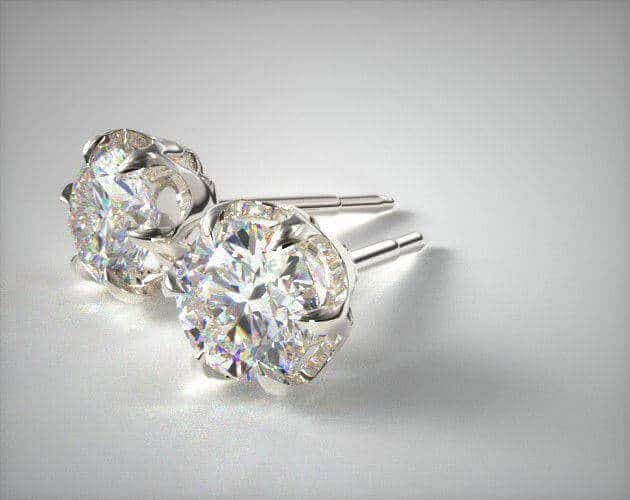 Diamond stud for wedding dress
