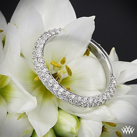 double pave wedding ring