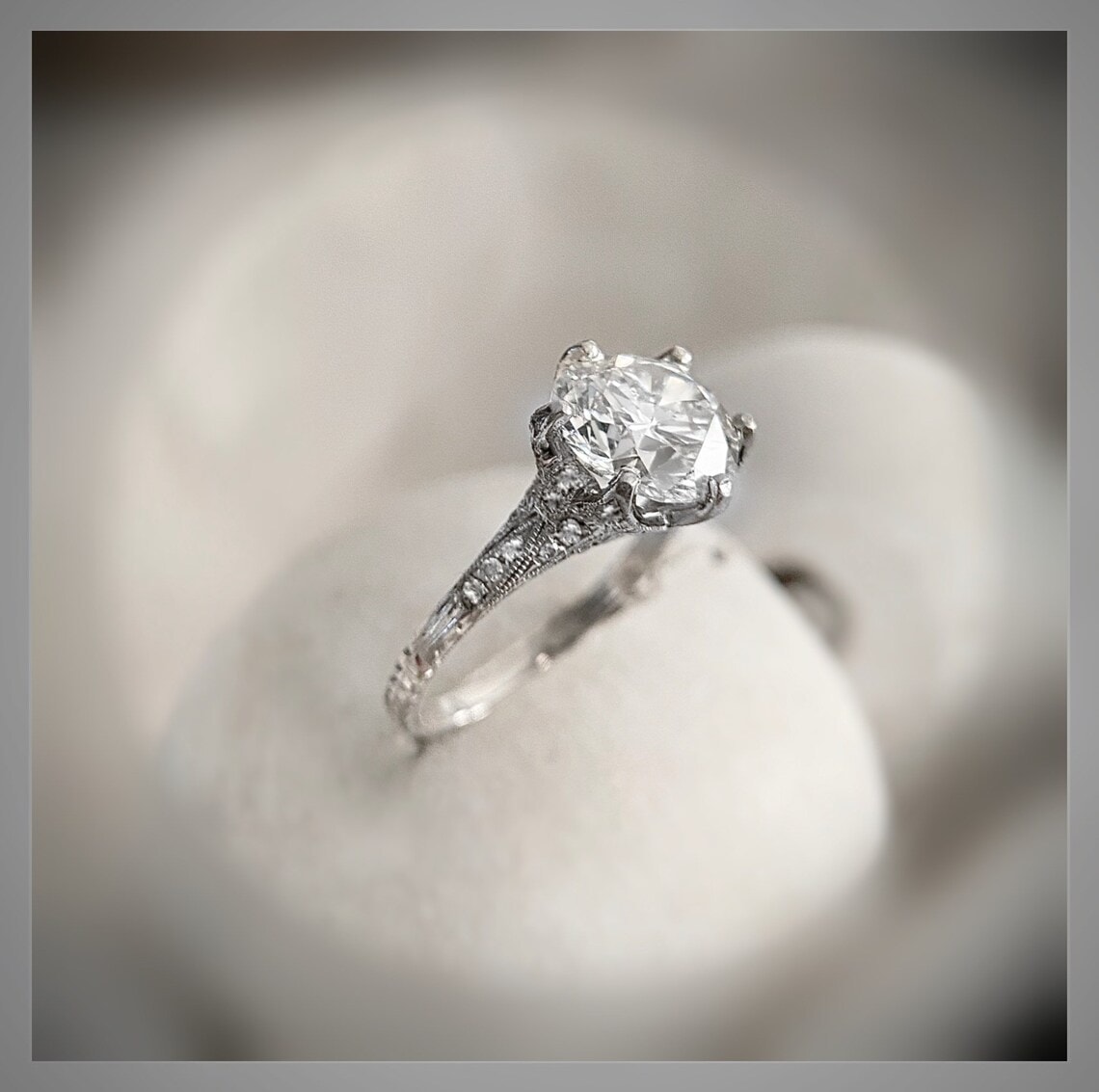 Edwardian Antique Style Engagement Ring