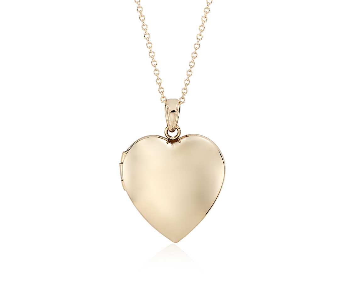engravable heart locket