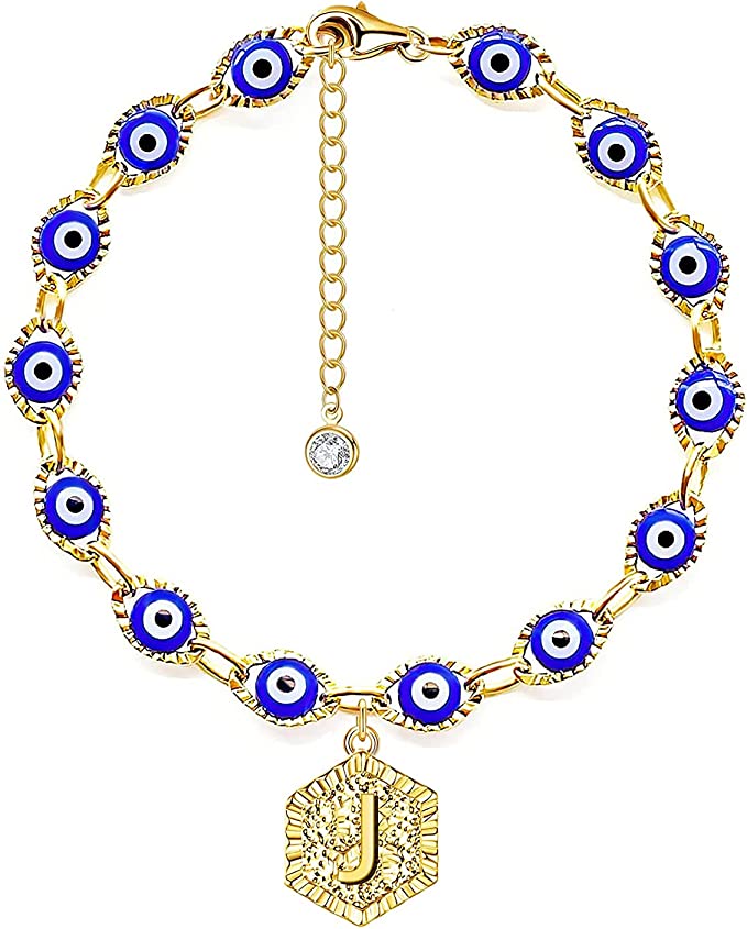 Evil Eye Initial Bracelets