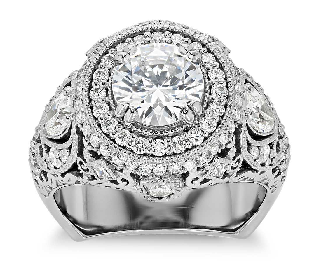 filigree diamond ring