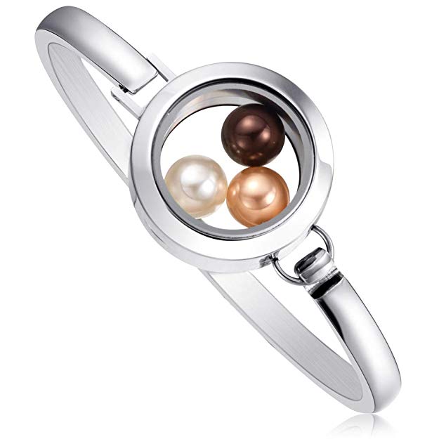 floating locket bracelet