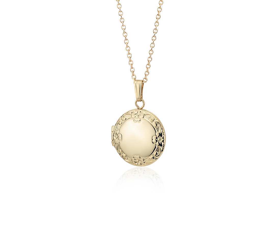 floral locket for girlfriend's birthday