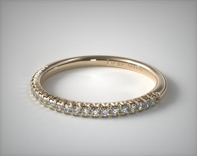 Flush Fit Pavé Wedding Ring