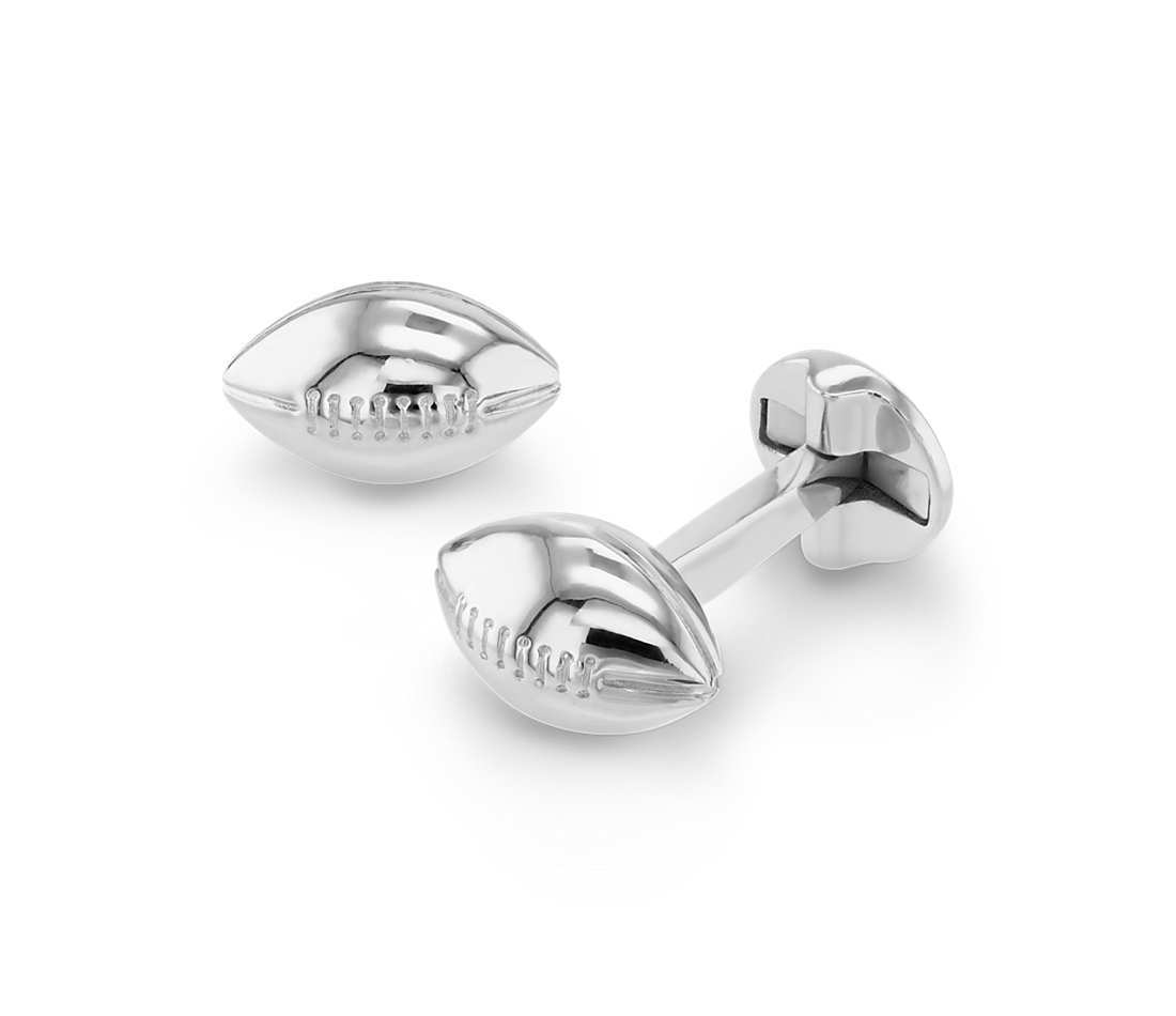 football cufflinks for groom
