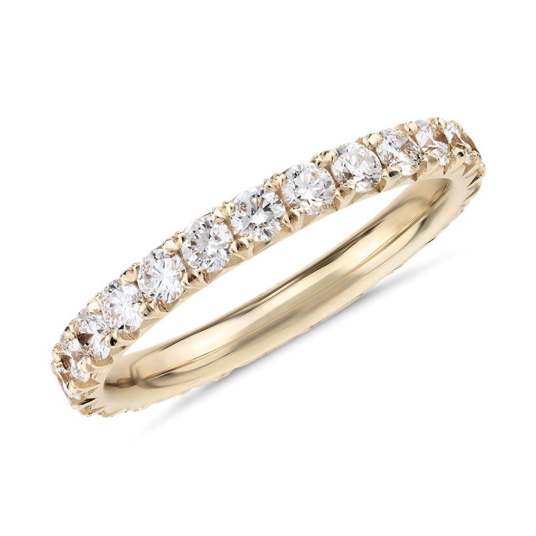 French Pavé Diamond Eternity Ring