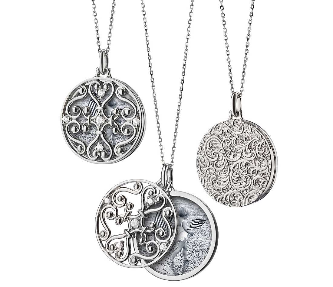 Silver gate locket