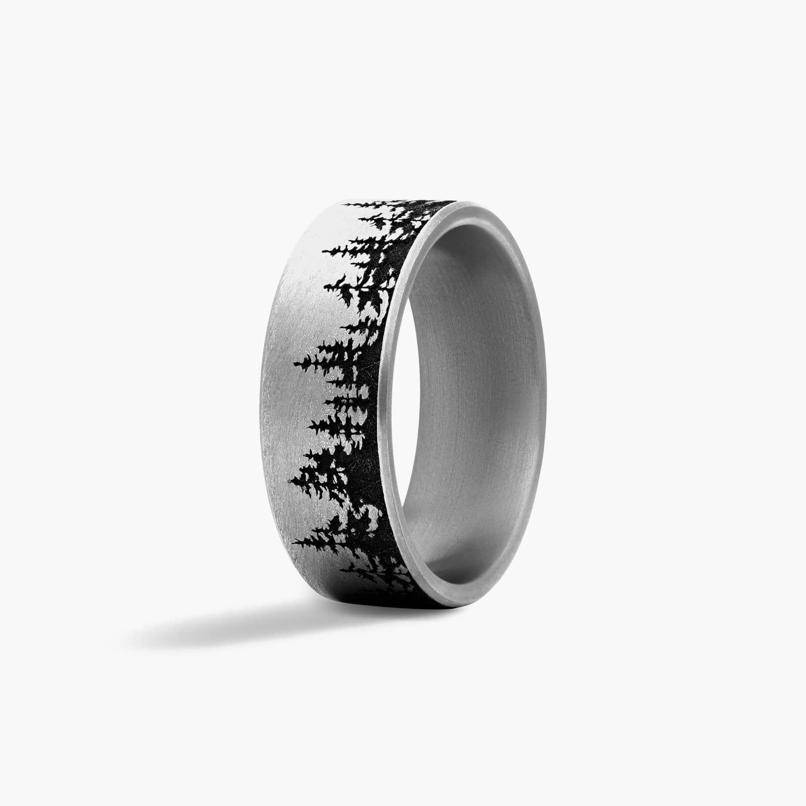 Grey Tantalum Treeline Comfort Fit Band