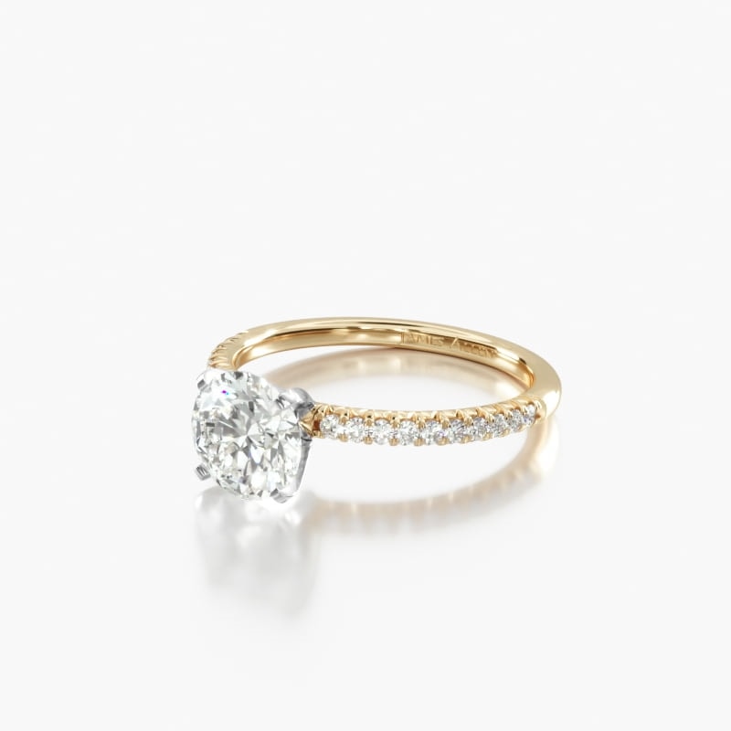 H Color Diamond Engagement Ring