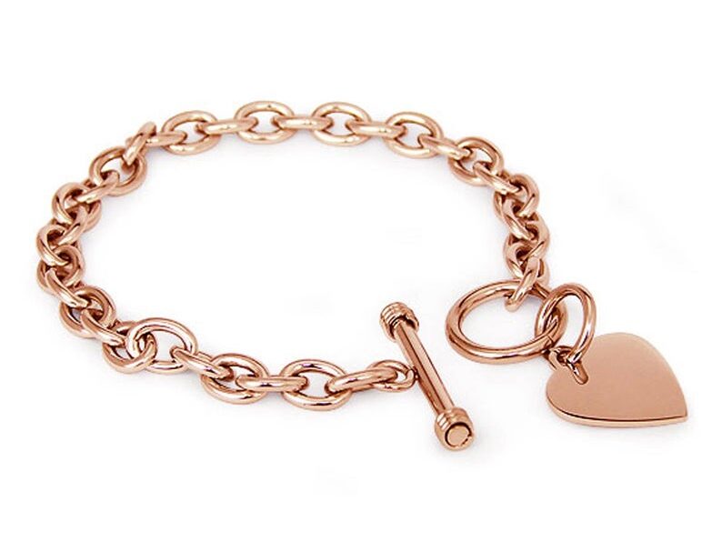 Heart charm bracelet
