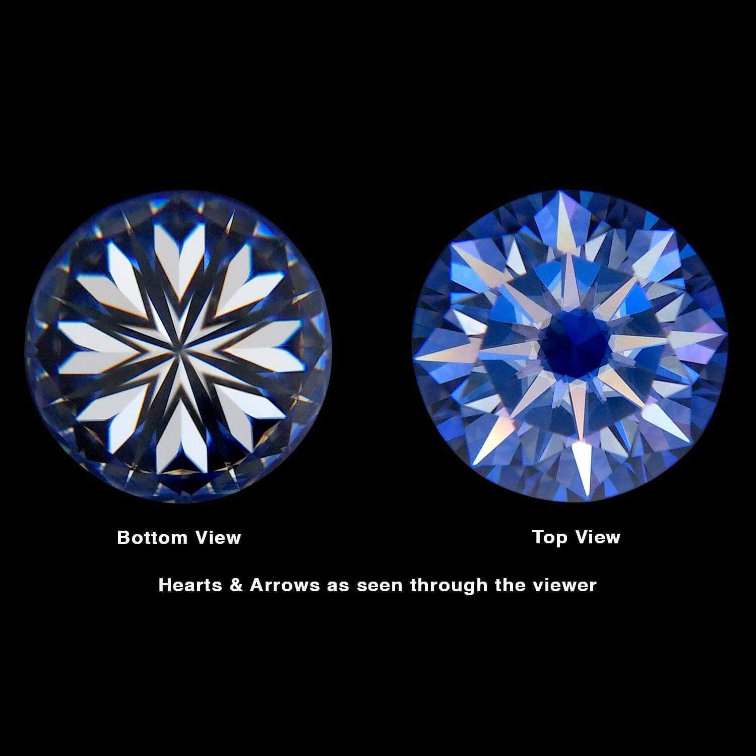 hearts and arrows Moissanite stone