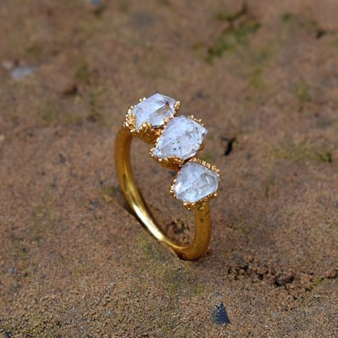 herkimer diamond ring