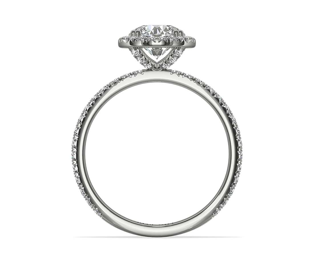 High profile engagement ring