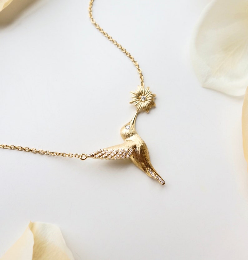 Hummingbird necklace