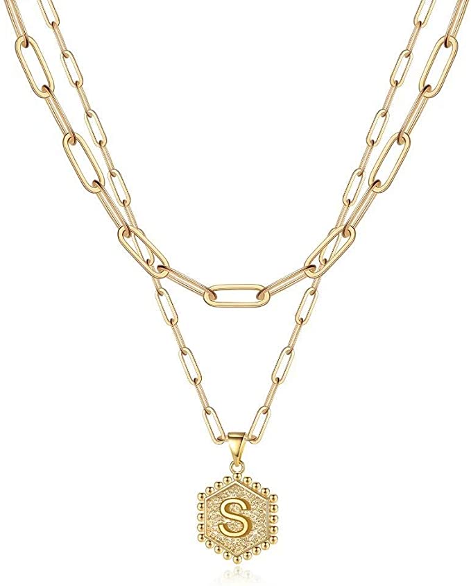 Initial Pendant Gold Necklaces